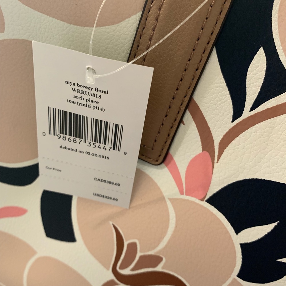 KATE SPADE MYA BREEZY FLORAL TOTE BAG REVERSIBLE - Picture 5 of 8